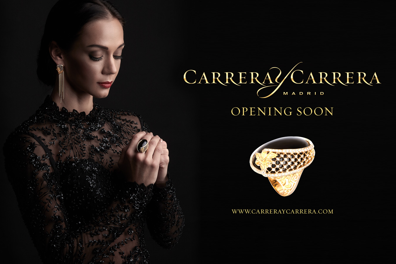 carrera y carrera storefront for Thailand website billboards jewelry luxery brand