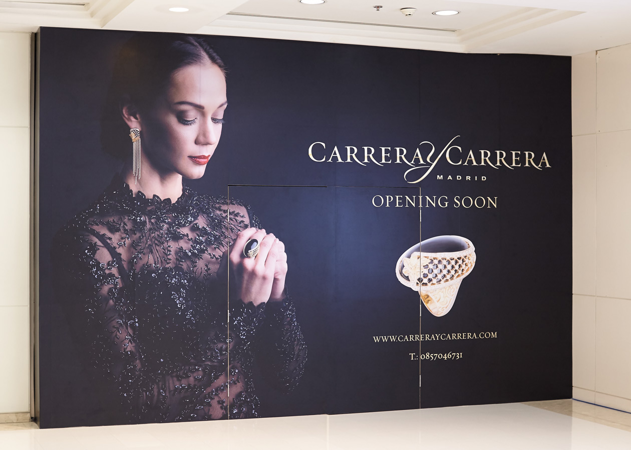 carrera y carrera storefront for Thailand website billboards jewelry luxery brand