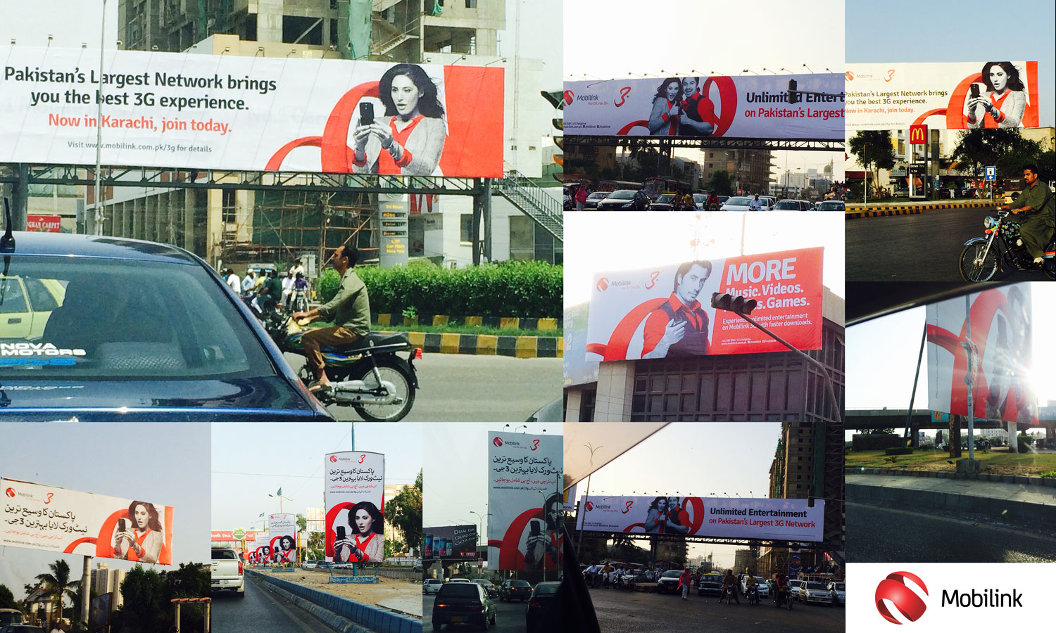 mobilink telecom pakistan website billboards