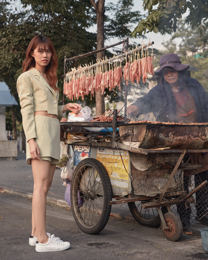 Thai Girl in Chinatown Bangkok Thailand