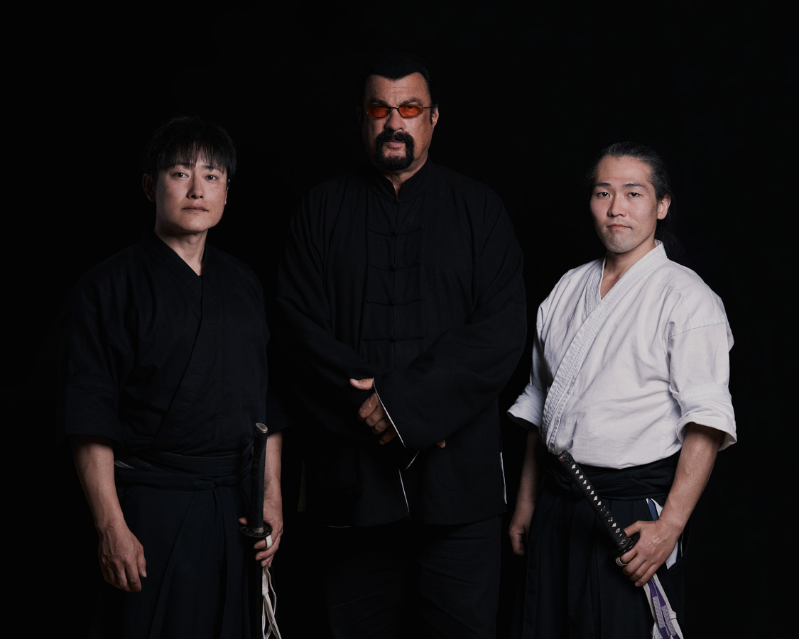 Steven Seagal in Japan with Samurai and Aikido Master by dylan voerman