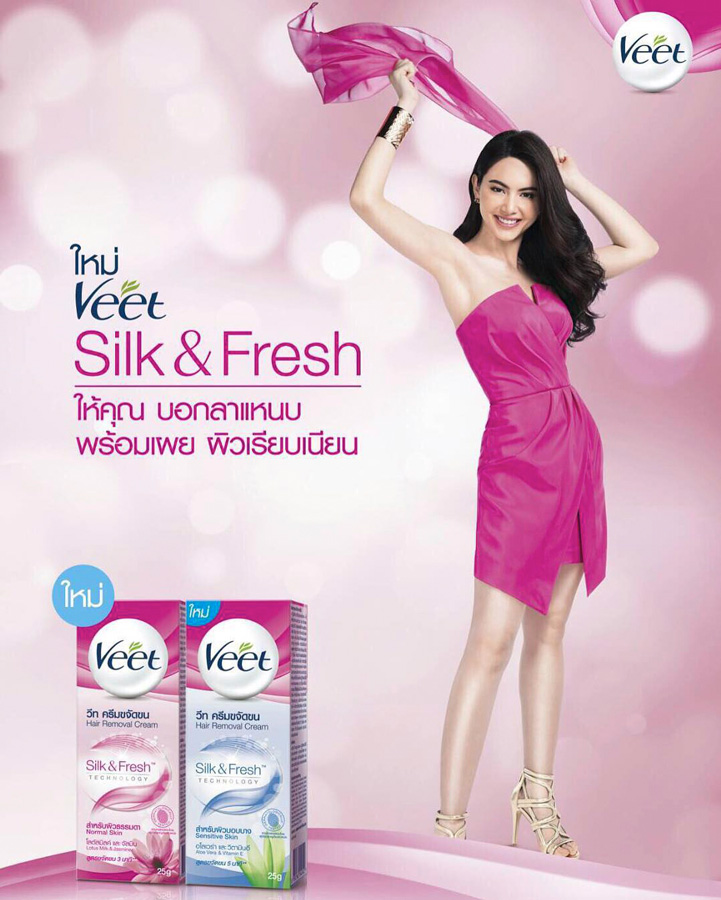 Veet Vietnam Thailand advertising campaign for Vietnam Thailand with Mai Davika Hoorne website billboards